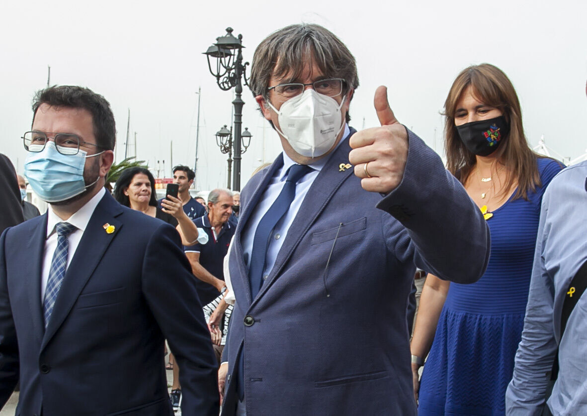 APTOPIX Italy Spain Puigdemont